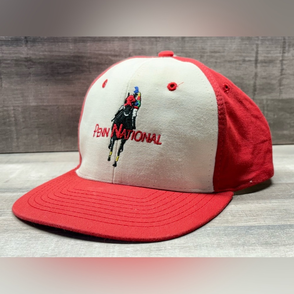Vintage PENN NATIONAL Horse Racing Snapback Hat